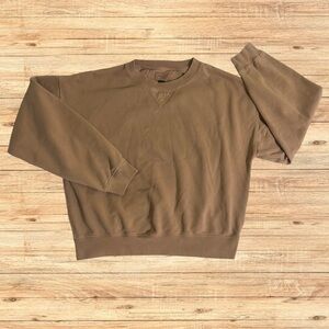 American Eagle Outfitters Brown Crew Neck Sweater Classic Style